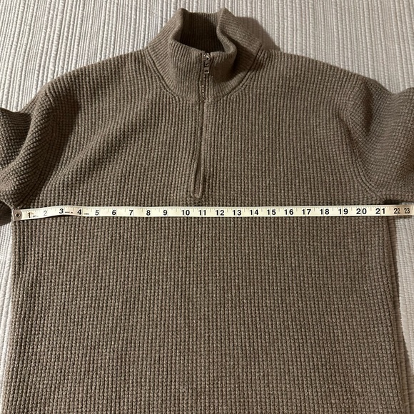 Abercrombie & Fitch soft A&F mens quarter zip waffle knitpullover sweater sz med - Picture 5 of 6